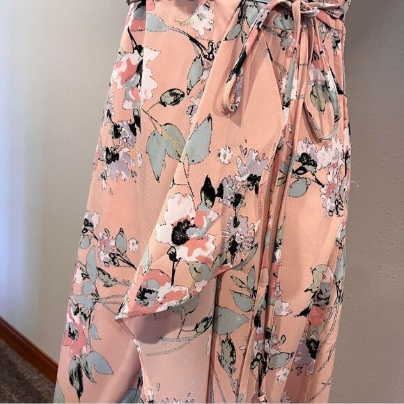 Floral Pink Ruffle Maxi Dress - Picture 5 of 15